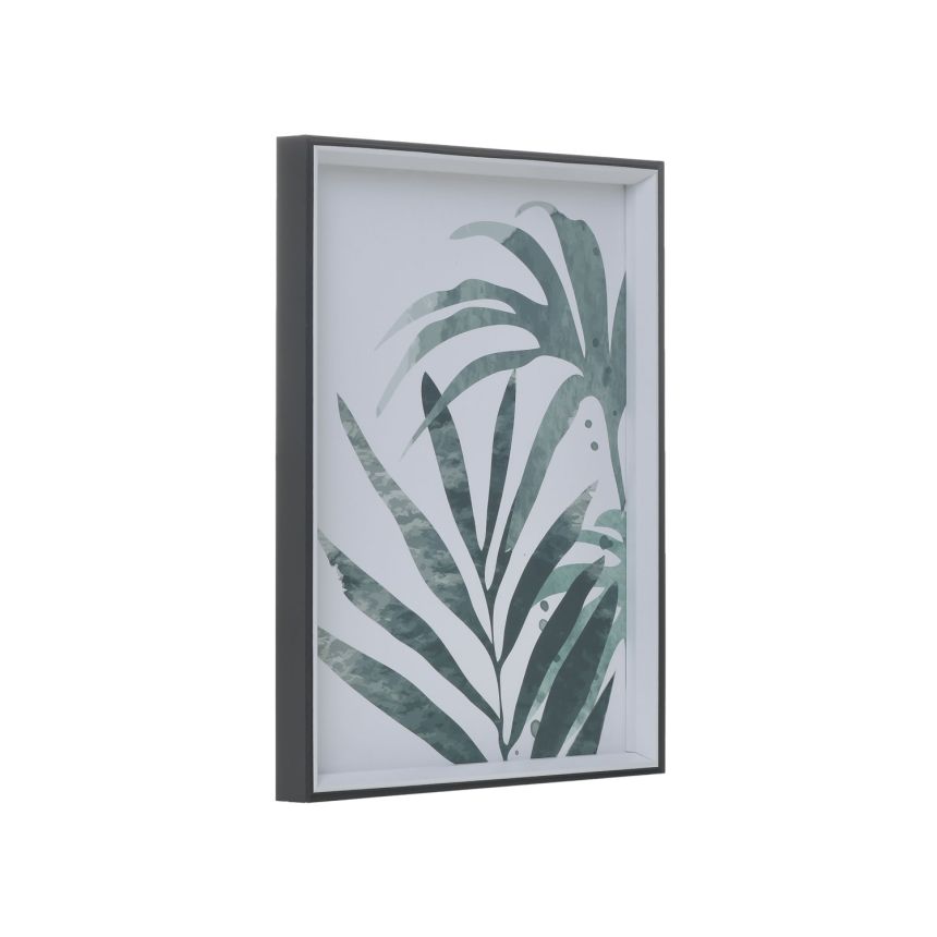 Picture with leaves, wooden frame, 6-90-824-0012, InArt